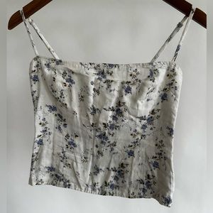 REFORMATION OVERLAND FLORAL PRINT TOP